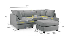 Carnaby Classic Sofa U Shape Corner