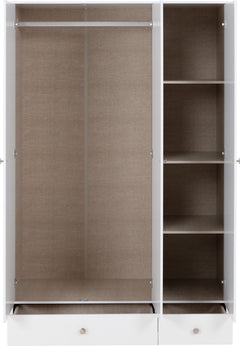 Denver 3 Door 2 Drawer Mirrored Wardrobe