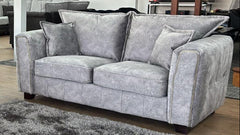 Serena Velvet Effect Fabric 2-Seater and 3-Seater High Back Sofa and Armchair