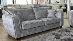 Serena Velvet Effect Fabric 2-Seater and 3-Seater High Back Sofa and Armchair