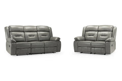 Novie Manual Recliner Sofa 2-Seater 3-Seater Leather Armchair