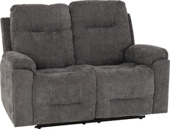 Guildford 2 Seater Recliner Sofa Grey Fabric