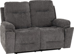 Guildford 2 Seater Recliner Sofa Grey Fabric