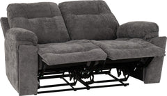 Guildford 2 Seater Recliner Sofa Grey Fabric