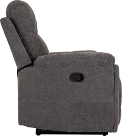 Guildford 2 Seater Recliner Sofa Grey Fabric