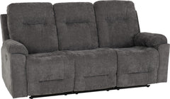 Guildford 3 Seater Recliner Sofa Grey Fabric