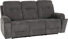 Guildford 3 Seater Recliner Sofa Grey Fabric