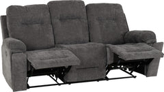 Guildford 3 Seater Recliner Sofa Grey Fabric