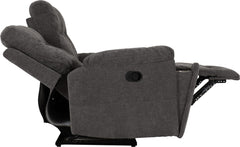 Guildford 3 Seater Recliner Sofa Grey Fabric