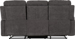Guildford 3 Seater Recliner Sofa Grey Fabric