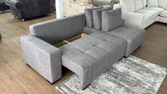 Hugo Fabric Right/Left Hand Facing Corner Sofabed with Storage
