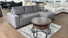 Hugo Fabric Right/Left Hand Facing Corner Sofabed with Storage
