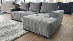 Hugo Fabric Right/Left Hand Facing Corner Sofabed with Storage