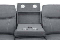 Galaxy Tech Recliner Sofa 2-Seater 3-Seater & Armchair