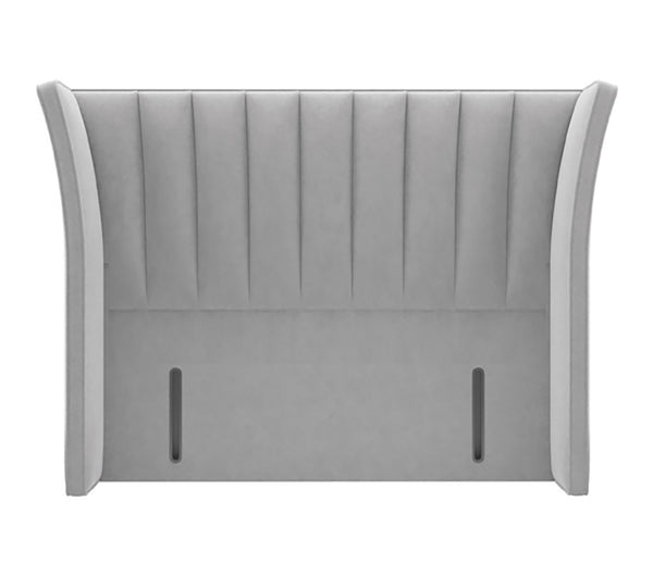 Relaxo-505 Upholstered Floor Standing Winged Headboard For Divan Bed Frame Base Single Double King Size and Super King