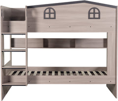 Hector Small Double Bunk Bed Ash Grey