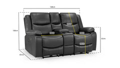 Harald Electric Recliner Leather Sofa 2-Seater and 3-Seater