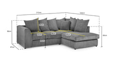 Harley Jumbo 2 Seater 3 Seater Sofa and Corner Sofas