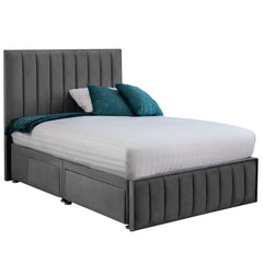 Harmony Hybrid Fabric Bed - Granite