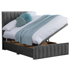 Harmony Hybrid Fabric Bed - Granite