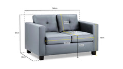 Jerry Leather Sofa 2-Seater & 3-Seater