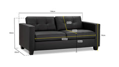 Jerry Leather Sofa 2-Seater & 3-Seater