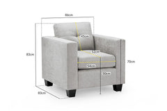 Jerry Sofa Fabric Armchair