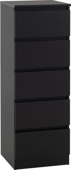 Malvern 5 Drawer Narrow Chest
