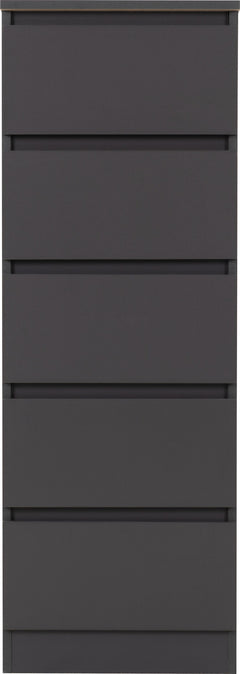 Malvern 5 Drawer Narrow Chest