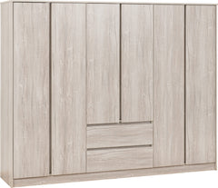 Malvern 6 Door 2 Drawer Wardrobe