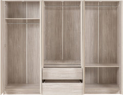 Malvern 6 Door 2 Drawer Wardrobe