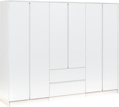 Malvern 6 Door 2 Drawer Wardrobe
