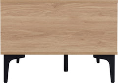 Miami 2 Drawer Coffee Table Oak Effect/Black