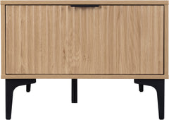 Miami 2 Drawer Coffee Table Oak Effect/Black