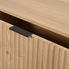 Miami 2 Drawer Coffee Table Oak Effect/Black