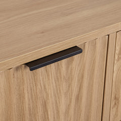 Miami 2 Door 3 Drawer Sideboard Oak Effect/Black