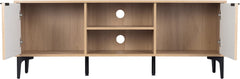 Miami 2 Door TV Unit Oak Effect/Black