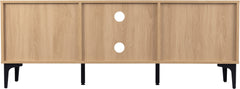 Miami 2 Door TV Unit Oak Effect/Black