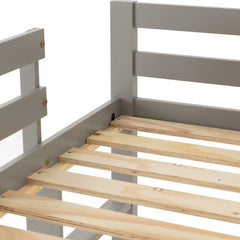 Kids Mid Sleeper Bed Grey