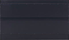 Portland Shoe Bench Navy Blue/Cream Fabric