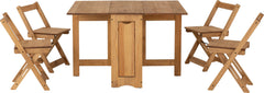 Santos Butterfly Dining Set Natural Wax