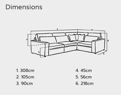 Kiana Modular Corner Sofa