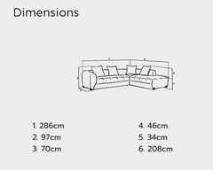 Genoa Sofa Right/Left Hand Corner Sofa Set