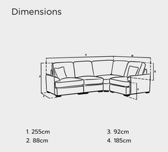 Funk Sofa Universal Corner with Storage