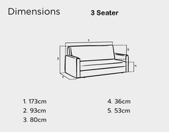 Viva Sofa Bed Plush Grey 2-Seater and 3-Seater