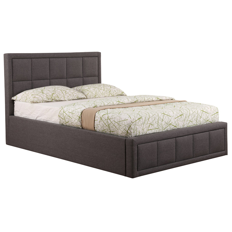 Sia Grey Fabric Ottoman Bed