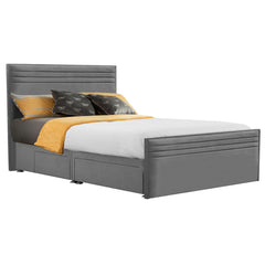 Style Chic Hybrid Fabric Bed - Granite