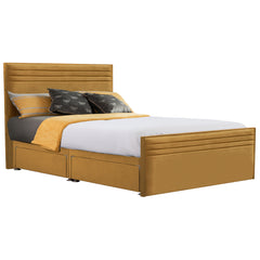 Style Chic Hybrid Fabric Bed - Mustard