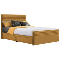 Style Chic Hybrid Fabric Bed - Mustard