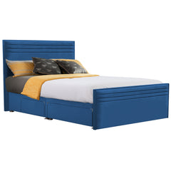 Style Chic Hybrid Fabric Bed - Royal Blue